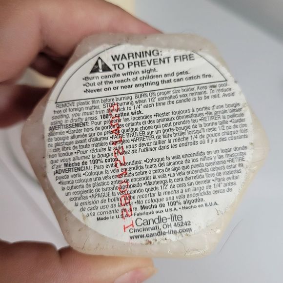 CANDLE LITE CANDLES HUGE SET WITH LARGE 11" CANDLE DISH. NEVER USED W/ lighter - Picture 3 of 10